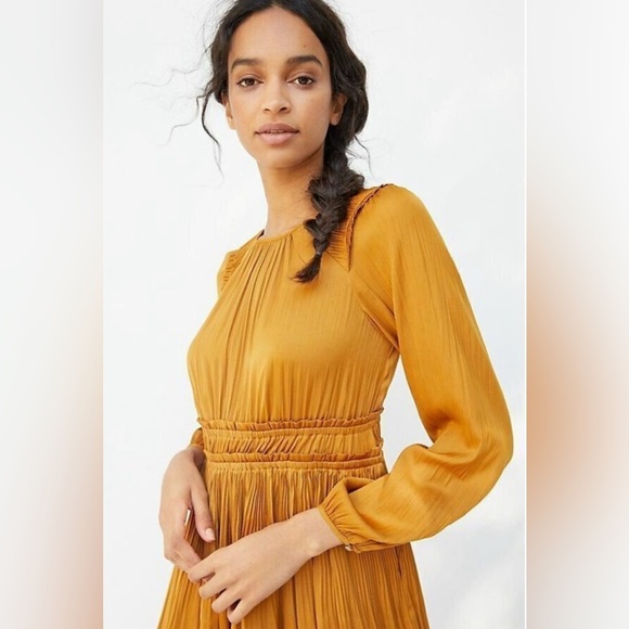 Maeve Gold Ling sleeve Dress‎ Small - Picture 2 of 8